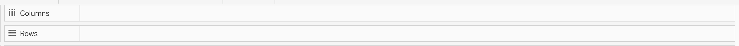 Image of shelves featuring Rows and Columns