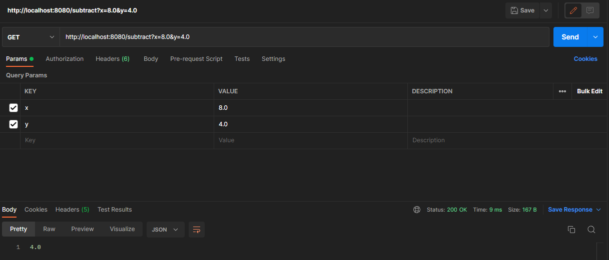 Postman-subtract-request